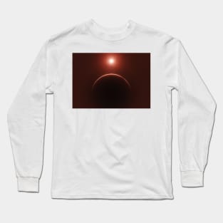 Mond Planet Staub Sturm Long Sleeve T-Shirt